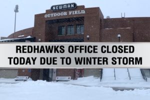 REDHAWKS OFFICE CLOSING AT NOON DUE TO WINTER STORM