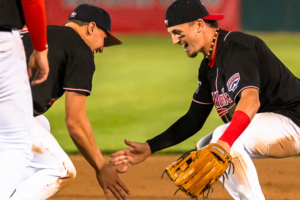 Alec Olund’s 4-hit night leads RedHawks to series-opening win over Fish 